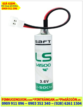Saft LS14500 (Zắc 51005-2PA); Pin nuôi nguồn PLC Saft LS14500 lithium 3.6v AA 2600mAh _Xuất xứ Pháp